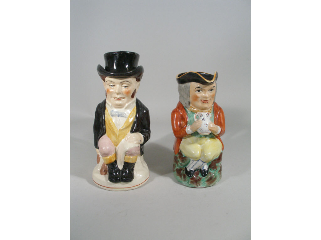 Appraisal: Two Vintage Toby Mugs English the first is a seated