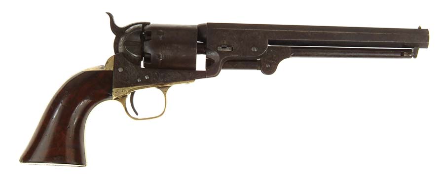 Appraisal: ENGRAVED COLT MODEL NAVY REVOLVER Cal SN Beautiful Gustave Young