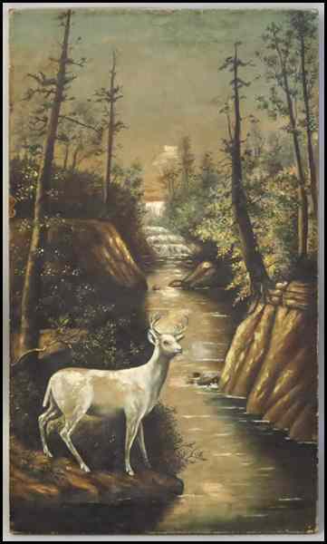 Appraisal: MARGUERITE FRIEDRICH HULBUTT EARLY TH CENTURY DEER ALONGSIDE A STREAM