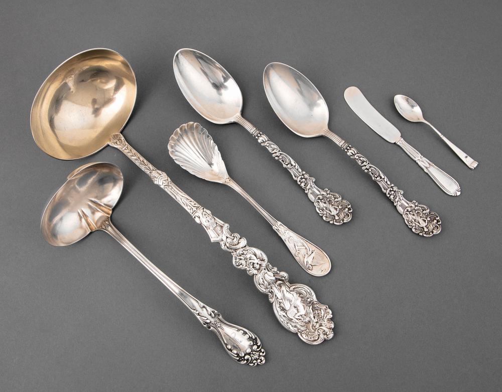 Appraisal: Group of Antique and Vintage Sterling Silver Flatware incl Gorham