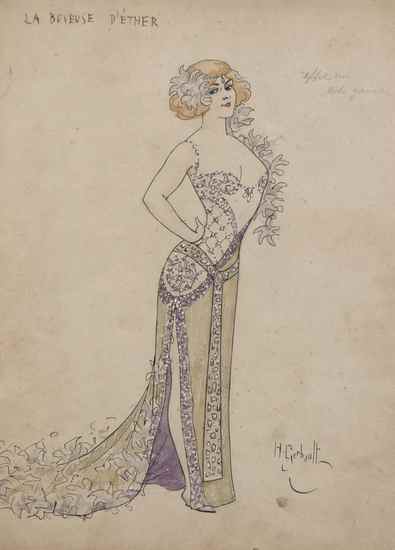 Appraisal: Gerbault Henri A group of theatrical costume designs including a