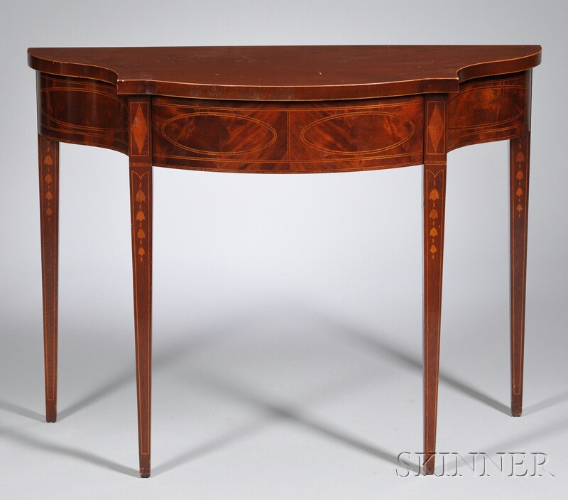 Appraisal: Baker Furniture Historic Charleston Federal-style Inlaid Mahogany and Mahogany Veneer