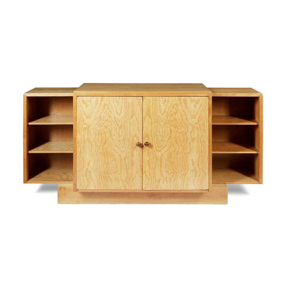 Appraisal: EMILE-JACQUES RUHLMANN - BOOKCASE CIRCA oak the interior with two