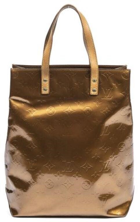 Appraisal: Louis Vuitton Reade tote in bronze monogram Vernis leather with