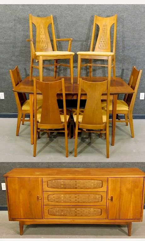 Appraisal: PC Liberty Chair Company MCM Dining Room Set United States