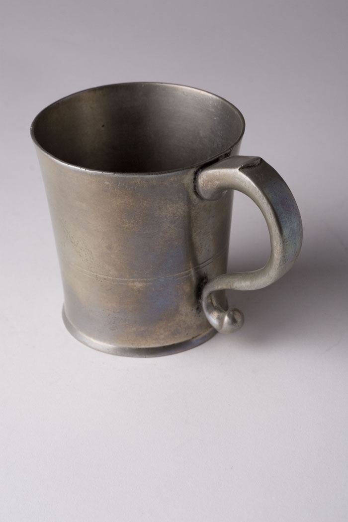 Appraisal: PEWTER HANDLED BEAKER THOMAS D BOARDMAN - AND LUCIUS HART