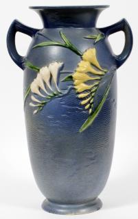 Appraisal: ROSEVILLE 'FREESIA' POTTERY VASE ROSEVILLE 'FREESIA' POTTERY VASE - H