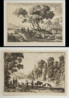 Appraisal: Claude Lorrain French - Le Depart pour Le Champs and