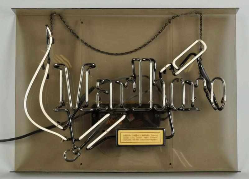 Appraisal: Marlboro Cigarettes Neon Sign Description Working Condition Excellent