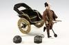 Appraisal: MINIATURE JAPANESE RICKSHAW - th c Scale Model of Japanese