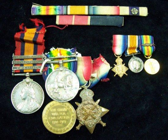 Appraisal: A group to Pte C Hodges Gloucs Reg comprising The