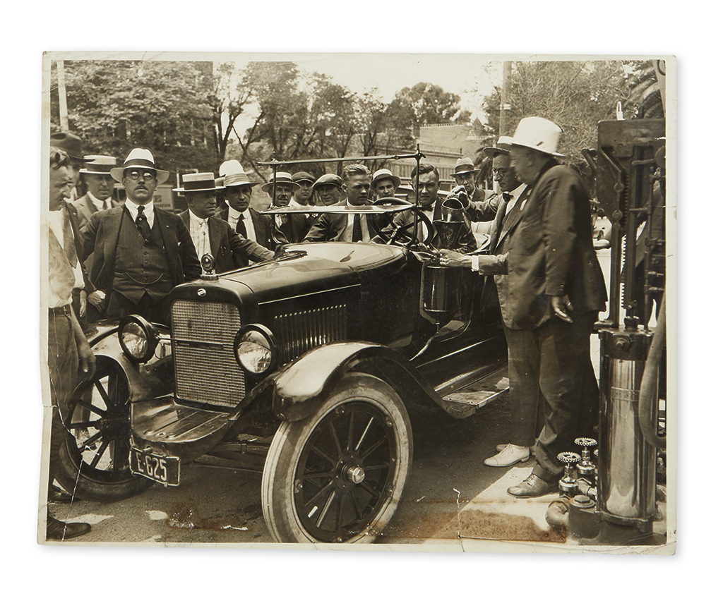 Appraisal: AUTOMOTIVE Photographs of an early car rally from Los Angeles