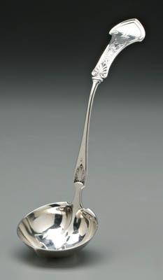 Appraisal: Gorham Corinthian sterling ladle L monogram - in Small scratches