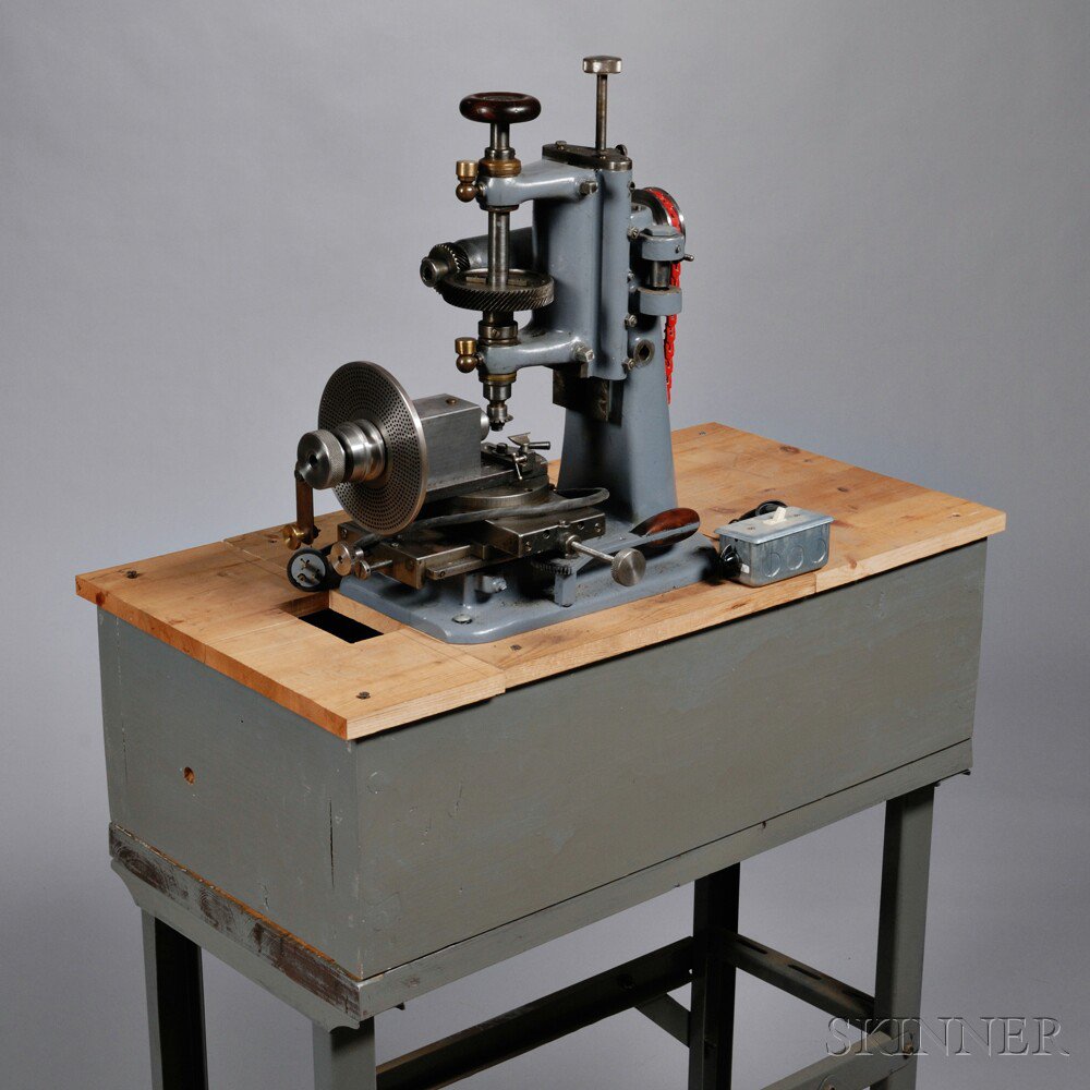 Appraisal: Bench Top Milling Machine vertical mill with heavy iron column