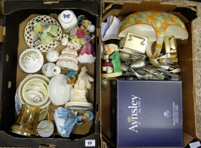 Appraisal: A collection of pottery to include Aynsley boxed serving platter