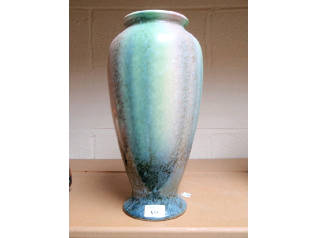 Appraisal: A large Sylvac baluster vase in graduated blue green pink