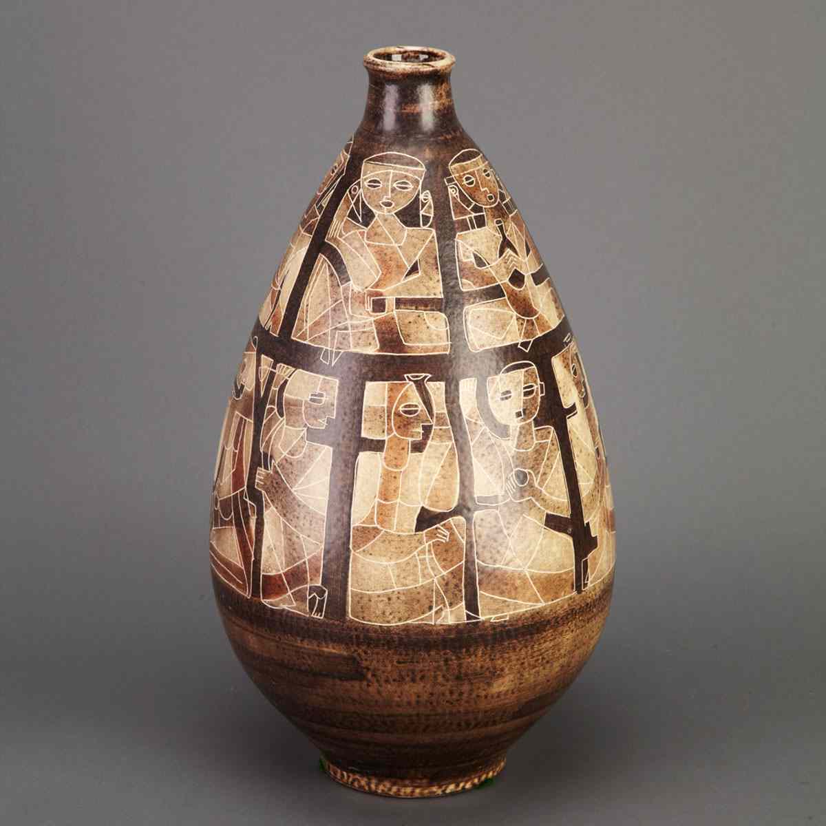 Appraisal: Brooklin Pottery Vase Theo and Susan Harlander mid- th century