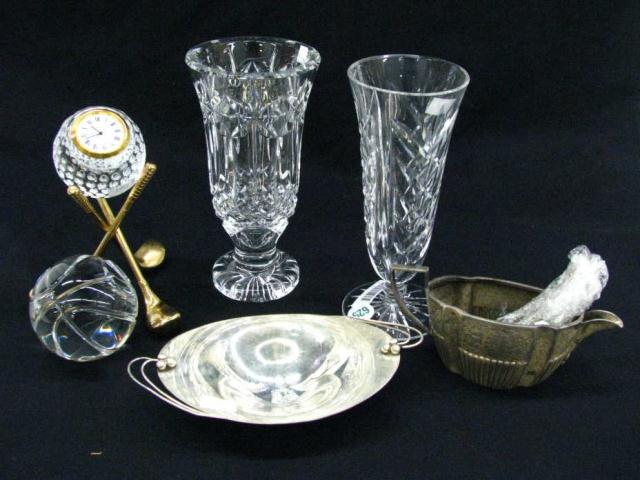 Appraisal: Group of decorative accessories including sterling and silverplate gold motif