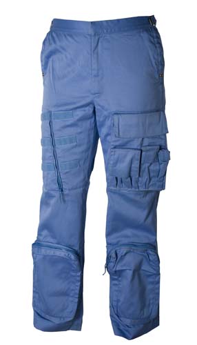 Appraisal: Shuttle In-flight Trousers A pair of light blue trousers of