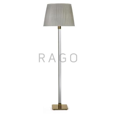 Appraisal: HANSEN LIGHTING CO Floor lamp New York s Crystal brass