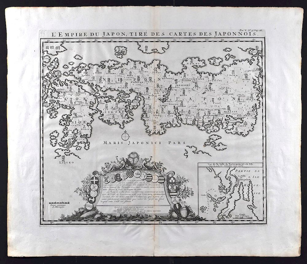 Appraisal: Chatelain Reland Map of Japan Henri Abraham Chatelain - after