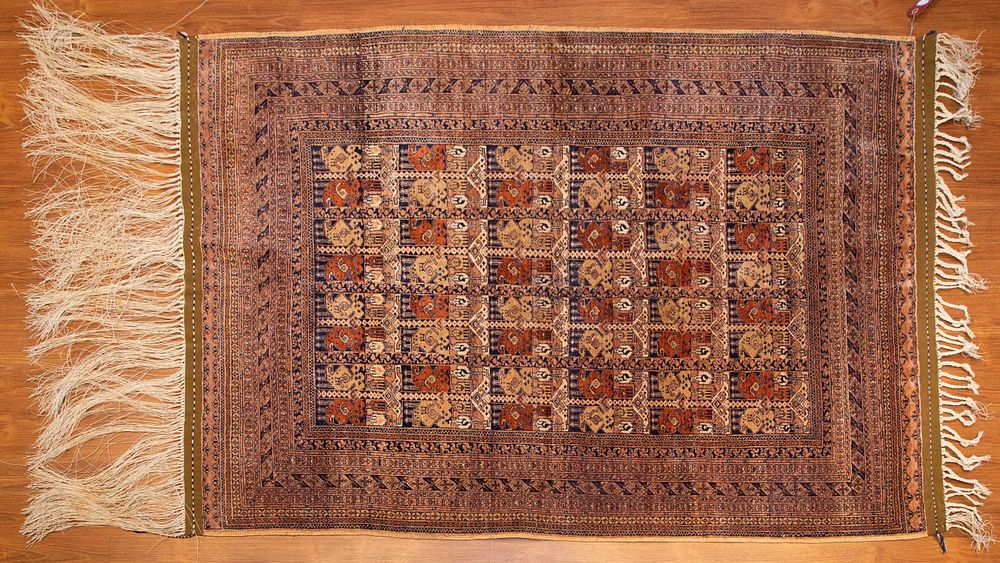 Appraisal: Turkeman Rug Persia x Third-quarter- th century hand-knotted wool pile