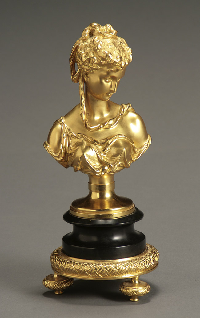 Appraisal: Continental Ormolu Bust of a Lady Circa Depicting the draped