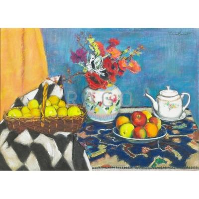 Appraisal: Warren Brandt American - Untitled Still Life Pastel on paper