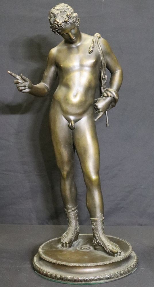 Appraisal: Unsigned Grand Tour Bronze Sculpture Dionysos Nice quality large size