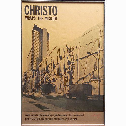 Appraisal: CHRISTO Exhibition poster Christo Wraps the Museum for a exhibit