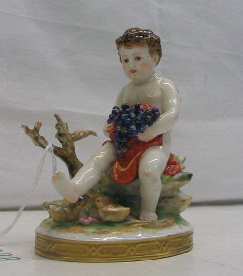 Appraisal: A GERMAN PORCELAIN FIGURE in the manner of Meissen of