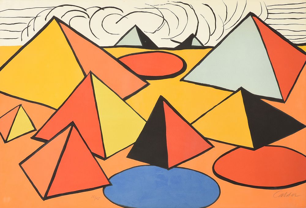 Appraisal: ALEXANDER CALDER French American - A PRINT La M moire