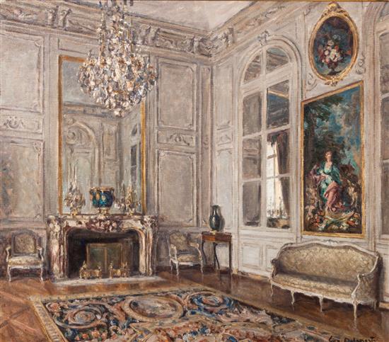 Appraisal: Sale Lot Maurice Eugene Delaporte French - Le Salon de