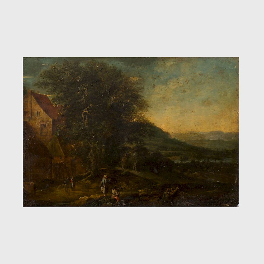 Appraisal: Attributed to Lucas Van Valckenborch c - Landscape Oil on