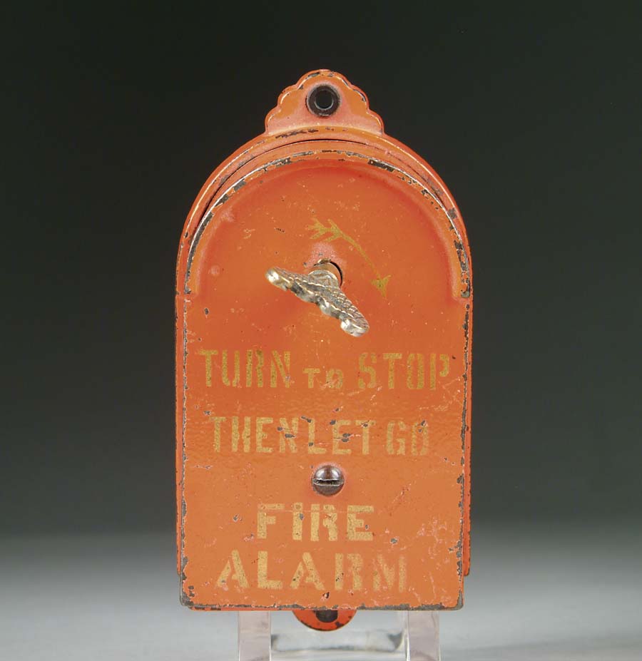 Appraisal: CAST IRON FIRE ALARM BOX If you collect fire toys