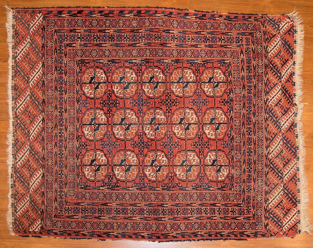 Appraisal: Antique Tekke Bohkara Rug approx x Turkestan circa Condition End