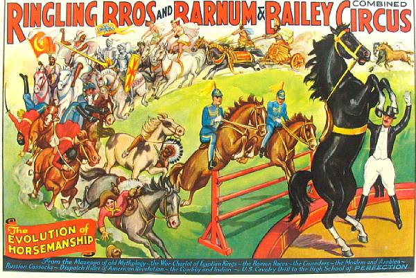 Appraisal: A poster from Ringling Bros and Barnum amp Bailey Circus