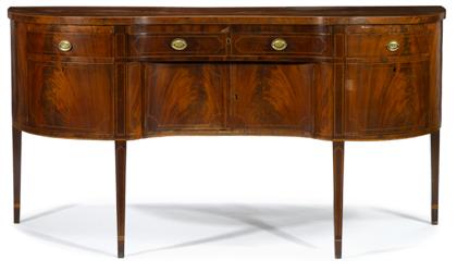 Appraisal: Federal inlaid mahogany sideboard philadelphia circa