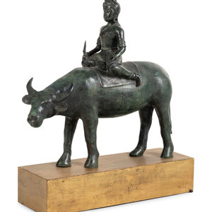 Appraisal: An Indian or Southeast Asian Bronze Model of a Figure