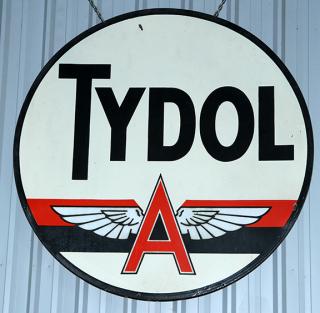 Appraisal: Tydol porcelain sign ' diameter minor porcelain loss which can