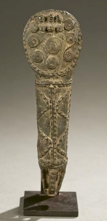 Appraisal: West African brass object th century A brass object West