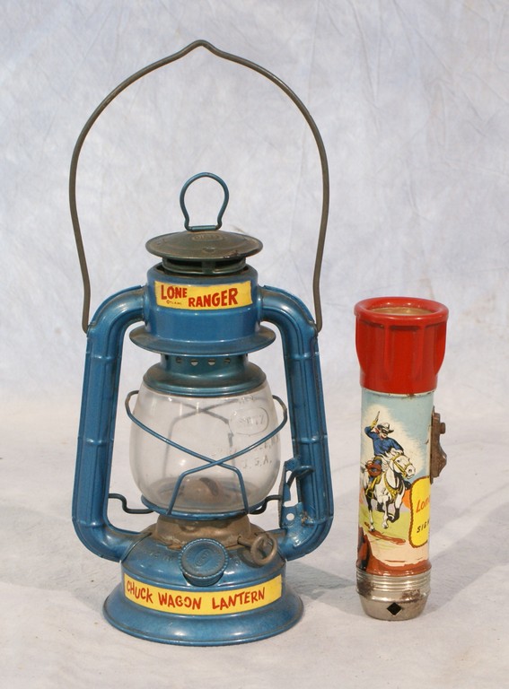 Appraisal: Lone Ranger Chuck Wagon Lantern by Dietz and tin litho