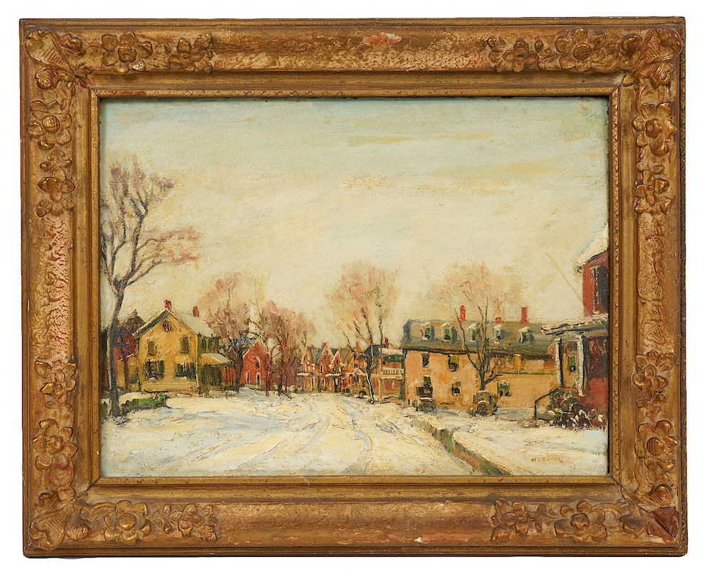 Appraisal: Walter Emerson Baum 'Richland Town' O B Walter Emerson Baum