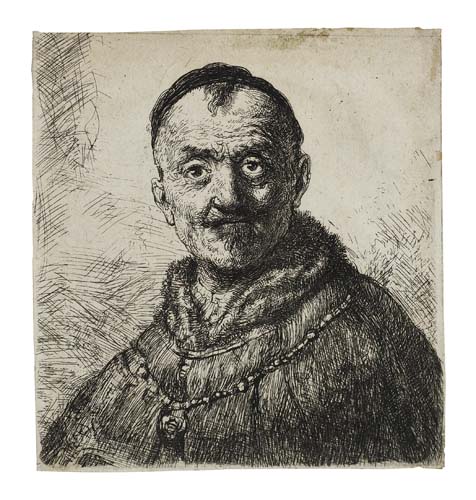 Appraisal: REMBRANDT VAN RIJN The First Oriental Head Etching and drypoint