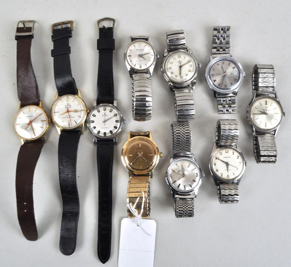 Appraisal: Group Vintage Wristwatches including a Sandoz Automatic Badenia Precision jewels