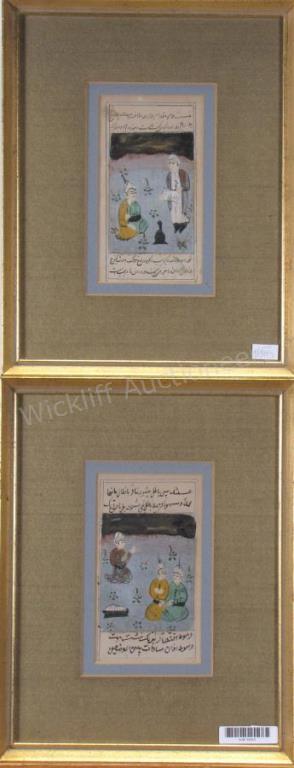 Appraisal: Pr Hindu ca mid th century WC Gouache Paintings with