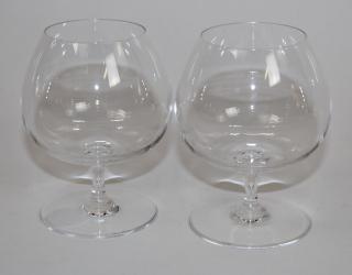 Appraisal: Pair of Baccarat crystal brandy snifters Pair of Baccarat crystal