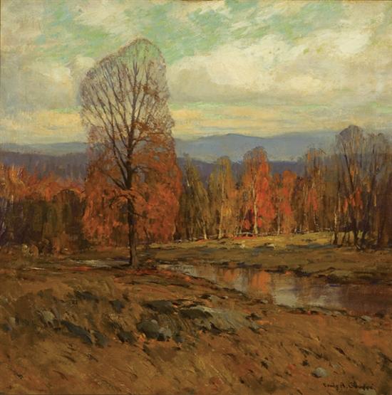 Appraisal: GRUPPE EMILE ALBERT American - ''Late October in the Catskills''