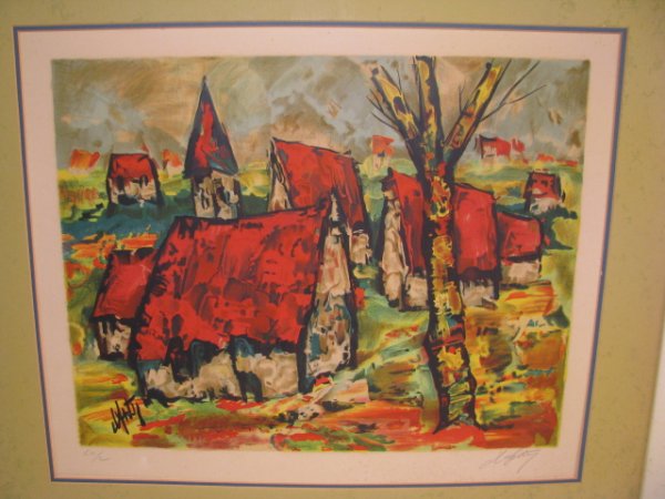 Appraisal: Lithograph with color on Arches paper signed illegibly and numbered