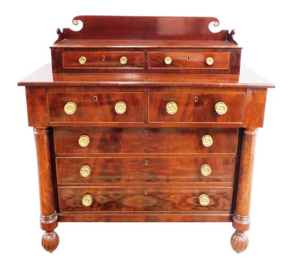 Appraisal: Early th C American chest of drawers mahogany and mahogany